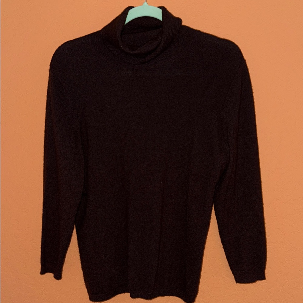 Sutton Studio Women’s chocolate  Brown Turtleneck Sweater